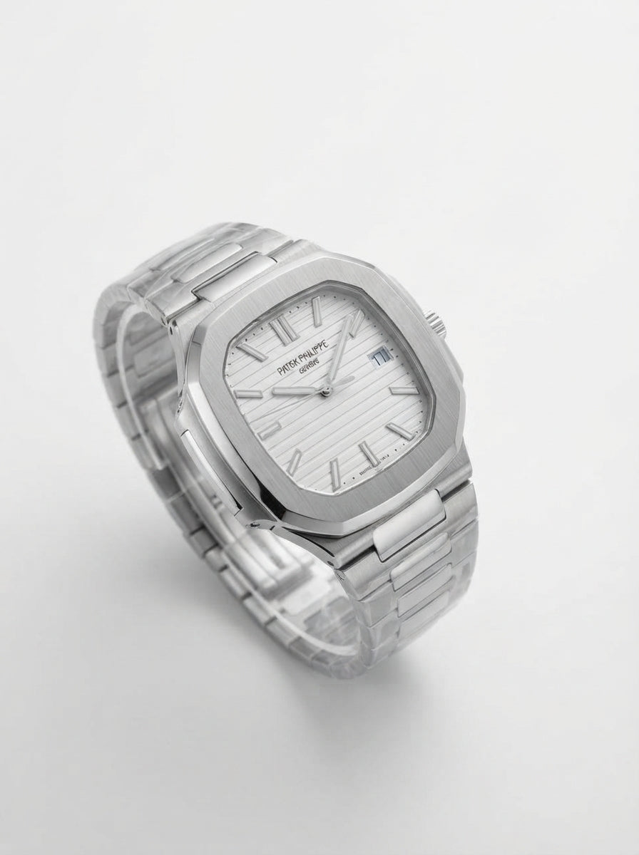 Patek Cubitus - silver on white dial